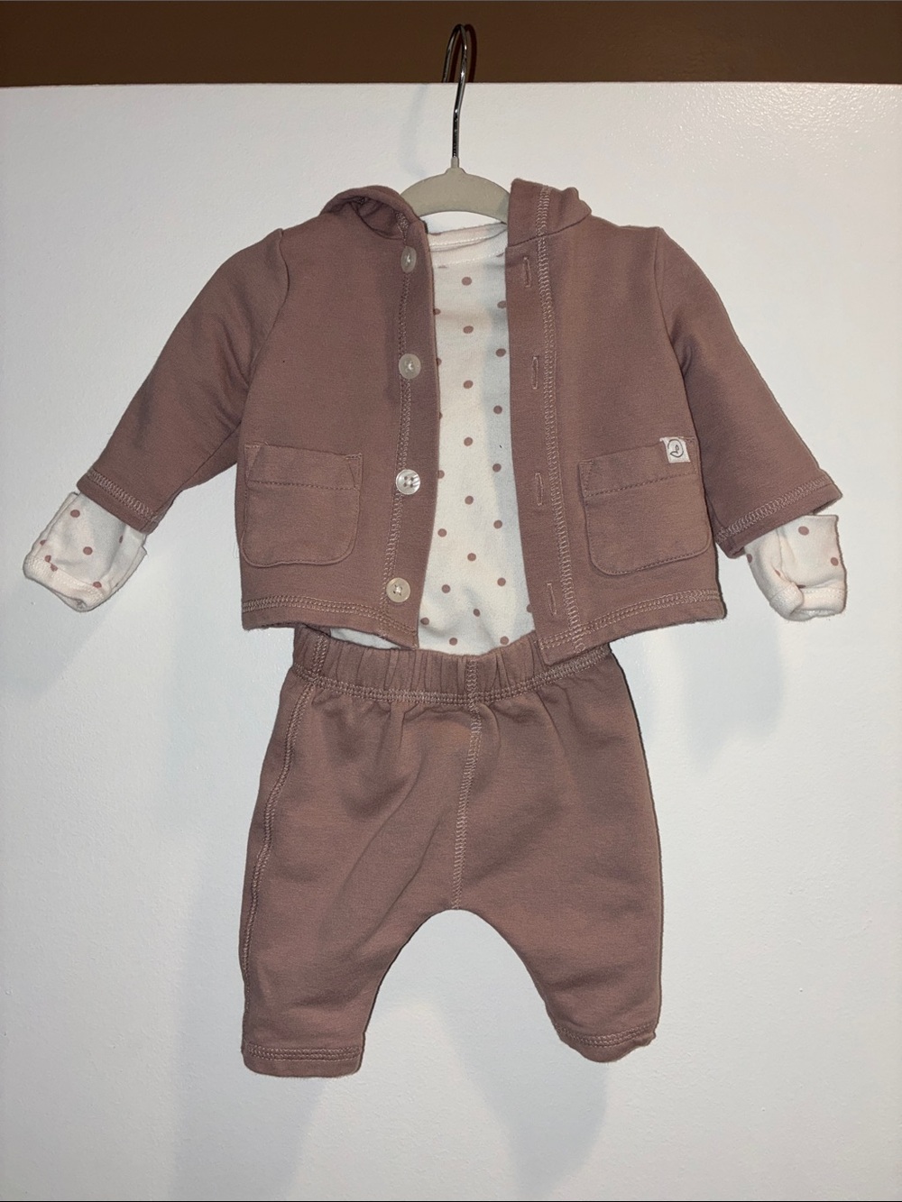 Baby Girl Newborn 3 Piece Matching Set Sweatshirt Fall Outfit